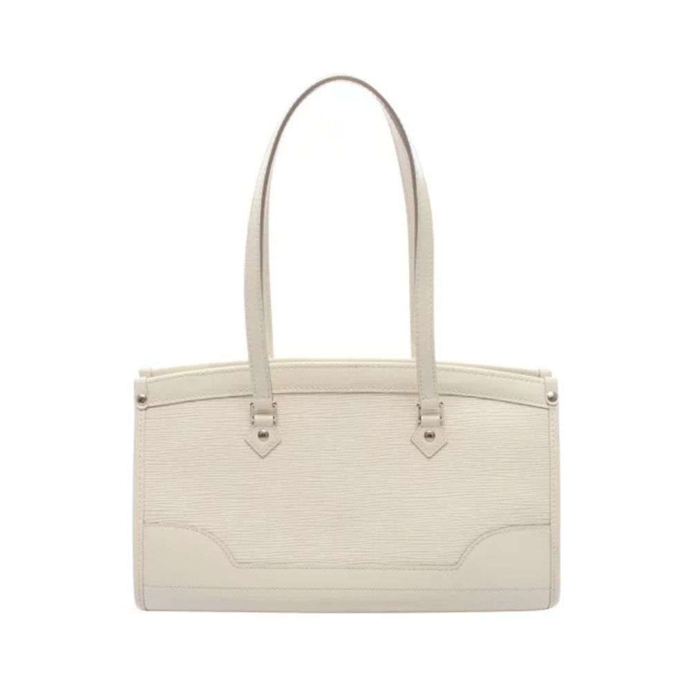 Louis Vuitton Madeleine Handbag Leather Epi White